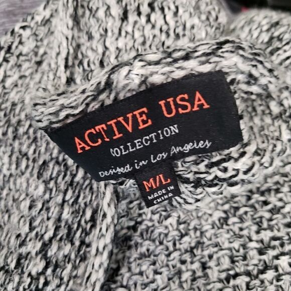 Active USA oversized slouchy knit cocoon shrug - Picture 4 of 7